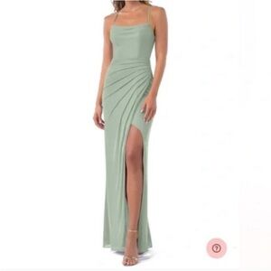 Azazie Kalea Ruched Maxi Wedding / Prom Dress